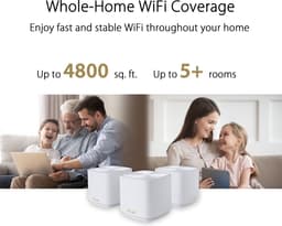 ASUS ZenWiFi XD4 Plus (B-1-PK) dual-band (2,4 GHz / 5 GHz) Wi‑Fi 6 (802.11ax) zwart, 2 interne antennes — thumbnail 3