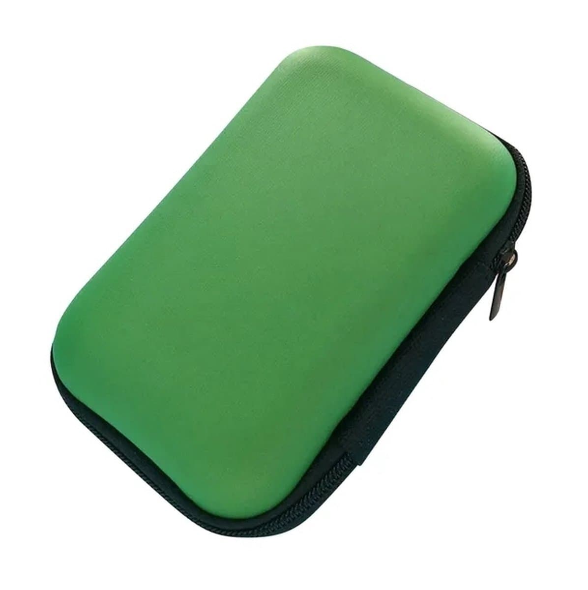 Opberg hoesje - Hard Case - Etui - Organizer - Sleutels - Oordopjes - Laadkabels - USB - Geld - Opbergen - Groen — afbeelding 1
