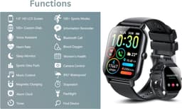 SAMTECH Smartwatch Ultra Thin Pro- Dames & Heren – Sport horloge - Stappenteller, Calorie Teller, Slaap meter, HD – IOS & Android - Zwart — thumbnail 2
