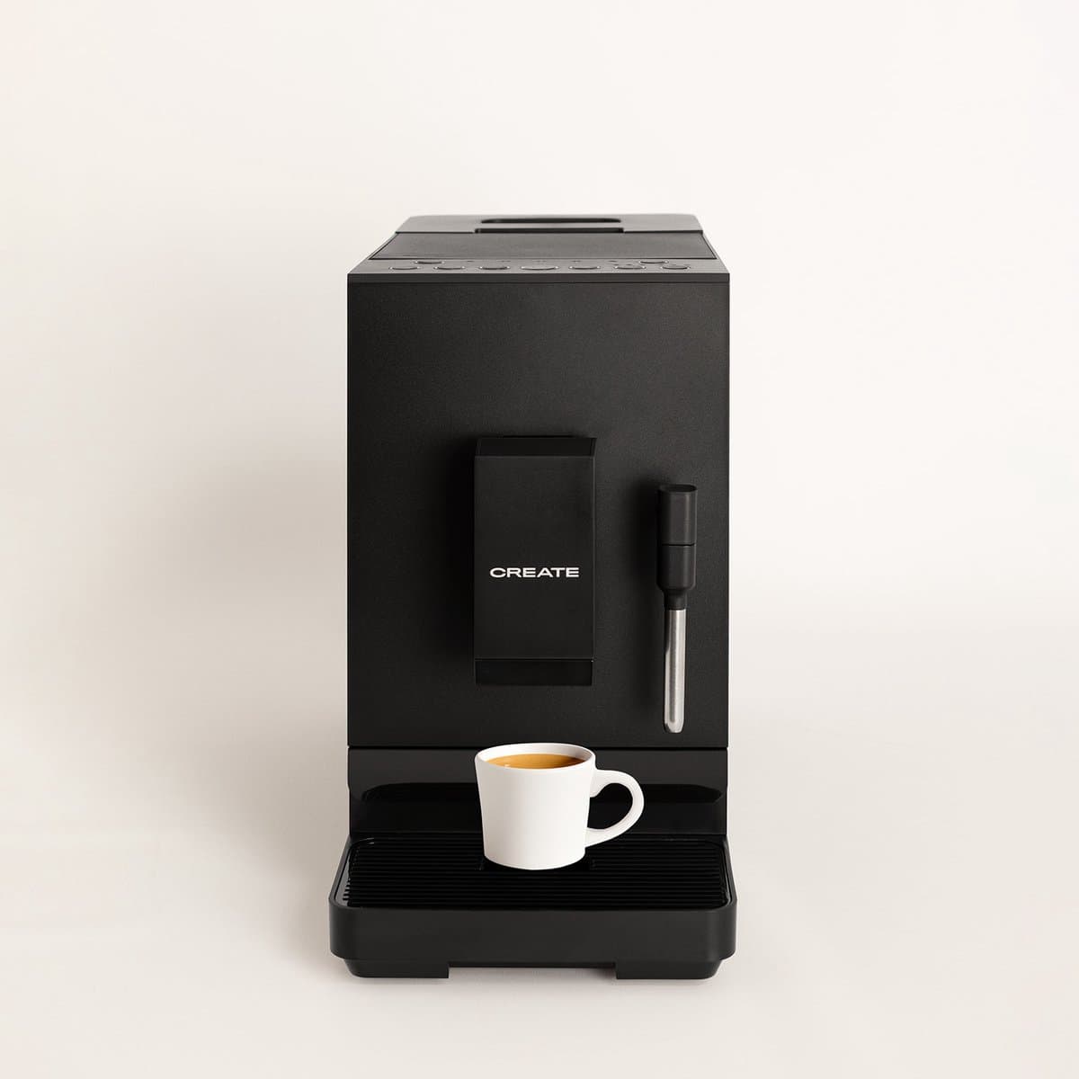 CREATE - 20 bar volautomatische koffiemachine met molen en stoompijpje - Zwart - THERA MATIC — afbeelding 1