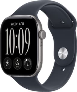 Apple Watch Series 12 GPs + Cellular 42mm - Space Grey Aluminium Case Sport Band S/m Smartwatch Navy Blue — thumbnail 1