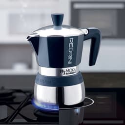Pedrini MyMoka induction Moka pot Bruin, Roestvrijstaal — thumbnail 4