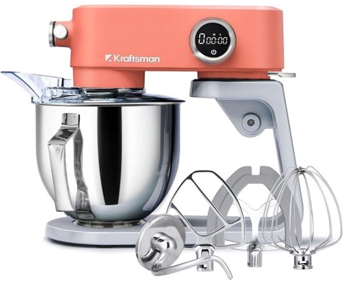 Krachtige Keukenmachine Volledig Metaal met 5 Liter Capaciteit en Timer — afbeelding 1