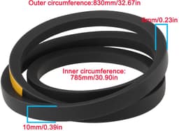 Vervangende Grasmaaier V-riem 785mm voor Betrouwbare Prestaties — thumbnail 3