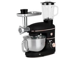 Keukenrobot met molen en mixer, 1500 W, Black Rose Collection