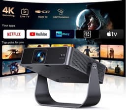 Beamer Mini-Beamer 4K - 1080p Full HD Resolutie - LCD - WiFi6 Bluetooth - Thuisbioscoop Projector — thumbnail 1