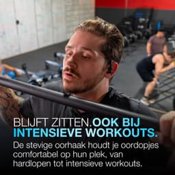 JLab Go Sport ANC Draadloze Sport Oordopjes - Active Noise Cancelling Oortjes Draadloos - 35 uur Batterij - Bluetooth - IP55 Zweetbestendig - In Ear - Hardlopen - Zwart — thumbnail 3