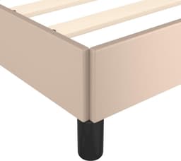 Bedframe cappuccino-bruin, 180 x 200 cm, kunstleer, bedframe voor slaapkamer, familiebed, logeerkamer, hotelbedframe voor slaapkamer, hotel, logeerkamer — thumbnail 3