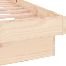 Bedframe met led, 120 x 190 cm, 4FT Small Double van massief hout, moderne bedframe, bedframe voor slaapkamer (SPU:820007) — thumbnail 2