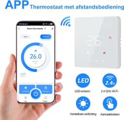 CONENTOOL WIFI Slimme thermostaat voor waterverwarming - LED - 3A - Wit — thumbnail 2