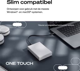 Seagate One Touch Portable - Externe harde schijf - USB-C - HDD - 2TB - Space Grey — thumbnail 5