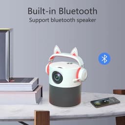 Beamer Compacte WiFi Full HD - 120 ANSI Lumen - LED - Android 9.0 Systeem - Voor Business En Thuisgebruik — thumbnail 3