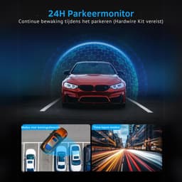 QORA® Selevie Dual Dashcam - Dashcam Voor Auto 4K + 1080p - Voor en Achter Camera – Zwart - 8cm x 7cm x 4cm; 300 g — thumbnail 5