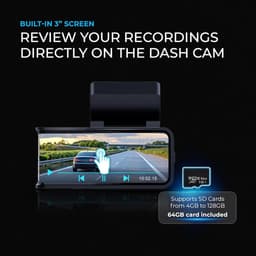 Dual Dashcam - 4K Ultra HD - Voor- en Achtercamera - GPS en WLAN - Voor Auto's — thumbnail 4