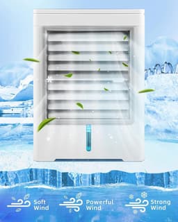 Draagbare Airconditioning - Compact en Stil - 3 Snelheden - Energiebesparend - Voor Thuis, Kantoor en Camping — thumbnail 2