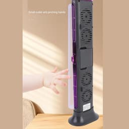 Aircooler - Mobiele Airco - ventilator - luchtkoelers met water - torenventilator stil - ventilator staand - Draagbare Tafelventilator - ventilator toren - Draagbare Airconditioner - 9×9×31.5 cm - Paars — thumbnail 2