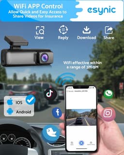 Dashcam 1080P - Autocamera Recorder - Veilig Rijden - 160 Graden Groothoek - 9x2.8cm - Zwart — thumbnail 2