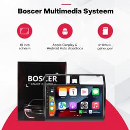 Boscer 2 Din Autoradio - Geschikt voor Suzuki Swift (2005-2010) - Draadloos Apple CarPlay & Android Auto - 10.1 Inch HD Touchscreen - 6+128GB - GPS - WiFi, Bluetooth & USB - Achteruitrijcamera & Microfoon — thumbnail 2