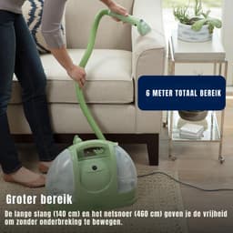 QORA® Tapijtreiniger machine - Tapijtreiniger - Tapijtreiniger apparaat - Groen - ‎46cm x 24cm x 35cm — thumbnail 3