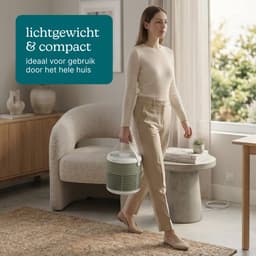 Homedics WhisperPure Luchtreiniger - Hepa en Koolstof Filter - Ruimtes tot 42m² - Met Geurtray - 3 Ventilatiestanden - Air Purifier - Groen — thumbnail 3