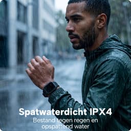 Smartwatch voor Dames en Heren - Stappenteller, Bloeddrukmeter en Hartslagmeter - Sporthorloge - Spatwaterdicht – Blauw - BREND BR-2223 — thumbnail 5
