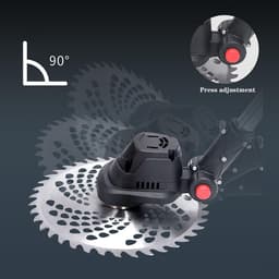 Elektrische Grasmaaier - Accu Grasmaaier - Gazon Onderhoud - Borstelloze Motor - 30 Centimeter - Niet Gespecificeerd — thumbnail 3