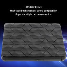 Externe DVD-drive - Draagbare Brander - Bestanden Back-uppen - Ultradun Ontwerp - USB 3.0 - Zwart — thumbnail 3