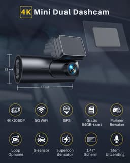 VLSelect® Dashcam - Auto Veiligheid - Dashcam Voor Auto — thumbnail 5