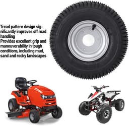 Dailygoods- ATV-banden 15,2 cm - Vacuümbanden - Antislip - Perforatiebestendig - Zilveren Rand - Geavanceerde Tractietechnologie — thumbnail 5