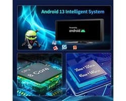 E32 - Dashcam voor Auto - WiFi - Dashcams - FullHD video - Super compact - Parkeermodus - 16:9 - 10.26 inch Scherm - Met Achteruitrijcamera - Zwart