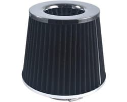 Conische luchtinlaatfilter met hoge doorstroming, zwart, 76 mm