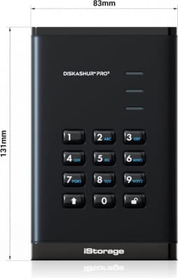 Externe Harde Schijf - Draagbare Opslag - Veilige Data Opslag - FIPS 140-3 Level 3 - 500 GB - Zwart — thumbnail 5