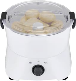 Elektrische Aardappelschilmachine - Groenteschiller Keukenmachine - Snel Groenten Schillen - Robuust Roestvrij Staal - 0.8 kg Capaciteit - Wit — thumbnail 1