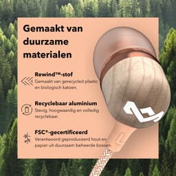 House of Marley Smile Jamaica USB C Oortjes met draad - Bedrade Oordopjes - Met Microfoon en 1knopsbediening - Eco Friendly Design - 9 mm Drivers - Knoopvrije Kabel - Copper — thumbnail 5