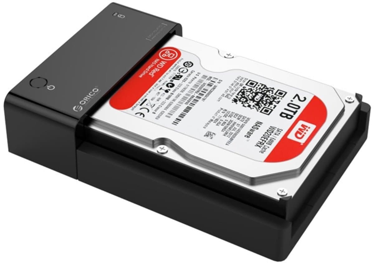 Let op type!! ORICO 6518US3 USB 3.0 Externe behuizing voor Type-B naar SATA 2.5 inch / 3.5 inch SATA HDD / SSD harde schijf (zwart) — afbeelding 1