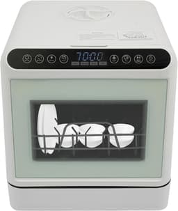 Compacte Vaatwasser - Mini Afwasmachine - Aanrecht Gebruik - Zonder Wateraansluiting - Voor 4-6 Personen - Wit — thumbnail 1