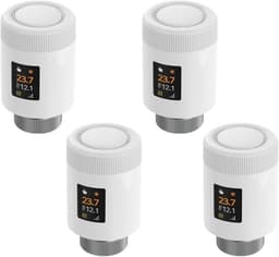 Thermostaat Radiator Actuator - Slimme Kraan - Energie Besparen - App Bediening - 4 Stuks - Wit — thumbnail 1
