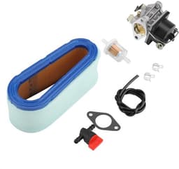 Carburateur Kit - Inclusief Brandstoffilter - Luchtfilter met Voorfilter - Afdichting - Brandstofleiding - Eenvoudige Installatie - Grasmaaier Carburateur — thumbnail 1