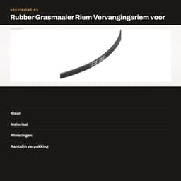 Grasmaaier Riem Rubber 223,5 cm - Vervanging voor 38/44 inch Zitmaaiers - OEM 4L880/144200/131290 - 1/2 inch Breedte - Duurzaam Materiaal - Maaier Riem — thumbnail 4