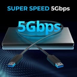 Ultra Slim USB 3.0 2,5 tommer 6,35 cm SATA eksternt aluminium-harddiskkabinet i aluminium [Sort] (EC-UK30) — thumbnail 3