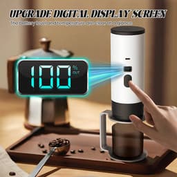 Zerova Draagbare Elektrische Capsule Koffiemachine 3-in-1 - Espresso Maker met 15 Bar Druk - Verwarming - USB-C Opladen - Wit — thumbnail 4