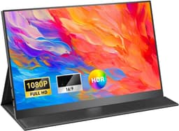 Nexvo® Draagbare Monitor voor Laptop – Portable Monitor 15,6 Inch – Draagbaar Scherm 1080FHD – Groot kleurenbereik - Zwart - ‎‎41cm x 27cm x 6cm — thumbnail 1