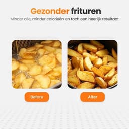 Airfryer XXL - 11 l (2 x 5,5 l) - dubbele zone met SYNC - 2950 W - PFAS-vrij - vaatwasmachinebestendig — thumbnail 2