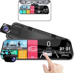 Dashcam voor Auto - 10 Inch Touchscreen Spiegelcamera - 1080P AHD Dashcam met Nachtzicht - G-Sensor - Parkeermodus - Groothoek 170° - Inclusief 6M RCC Achteruitrijcamera - Zwart — thumbnail 5