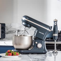 Staande Mixer - Keukenmixer Planetaria - Thuis Bakken - Krachtige 1200W Motor - 5 Liter Kom - Blauw Grijs — thumbnail 3