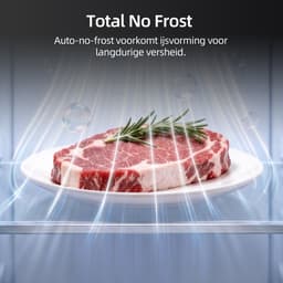 CHiQ CSS530NGDE - Amerikaanse Koelkast - 525 L - No Frost - 4 L Waterdispenser - Digitaal LED Display - Inverter Compressor - Snelvriezen tot -32℃ - 12 jaar garantie op compressor - 2026 Nieuw — thumbnail 3