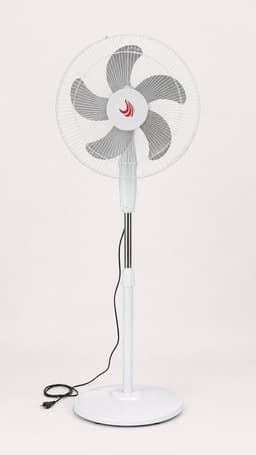 Staande ventilator 40cm-45watt-5 bladen -3 snelheden-wit — thumbnail 4