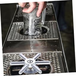 Bar Rinser - Bekerwasmachine Glazenwasser - Snel Beker Spoelen - Hogedruk Spoelen - 10 x 10 x 7 cm - Zilver — thumbnail 3