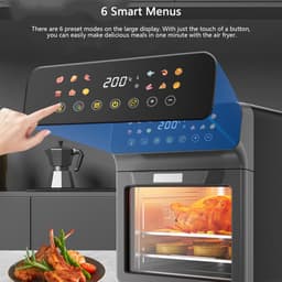 Airfryer Oven - Multicooker - Gezond Koken - Zichtvenster - 12 Liter - Off-white — thumbnail 4