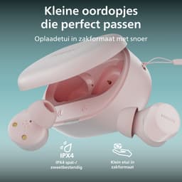 PHILIPS TAT1300PK - True Wireless Oordopjes - Bluetooth 6.0 - Tot 24 Uur Batterijduur - IPX4 Waterbestendig - Roze — thumbnail 2